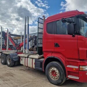 Scania R480 6 wheeler timber lorry drawbar spec