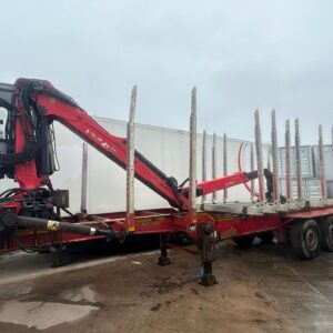 Dennison timber trailer with Epsilon 170L cabin crane